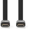 Image de Nedis High Speed   HDMI-Kabel met Ethernet - HDMI Connector - HDMI Connector - 4K@30Hz - 10.2 Gbps - 1.50 m - Plat - PVC - Zwart - Label