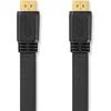 Image de Nedis High Speed   HDMI-Kabel met Ethernet - HDMI Connector - HDMI Connector - 4K@30Hz - 10.2 Gbps - 2.00 m - Plat - PVC - Zwart - Envelop
