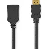Image de High Speed   HDMI-Kabel met Ethernet - HDMI Connector - HDMI Female - 4K@30Hz - 10.2 Gbps - 5.00 m - Rond - PVC - Zwart - Envelop