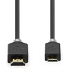 Image de Nedis High Speed   HDMI-Kabel met Ethernet - HDMI Connector - HDMI Mini-Connector - 4K@60Hz - 18 Gbps - 2.00 m - Rond - PVC - Antraciet - Window Box