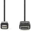 Image de Nedis Mini DisplayPort-Kabel - DisplayPort 1.2 - Mini-DisplayPort Male - DisplayPort Male - 21.6 Gbps - Vernikkeld - 3.00 m - Rond - PVC - Polybag