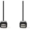 Image de Nedis Mini DisplayPort-Kabel - DisplayPort 1.2 - Mini-DisplayPort Male - Mini-DisplayPort Male - 21.6 Gbps - Vernikkeld - 1.00 m - Rond - PVC - Zwart - Polybag
