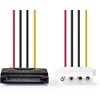 Image de Nedis Interne Voedingskabel - SATA 15-Pins Male - Molex Female - Verguld - 0.15 m - Rond - PVC - Multicolour - Envelop