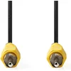Image de Nedis Composiet Videokabel - RCA Male - RCA Male - Vernikkeld - 480p - 5.00 m - Rond - PVC - Zwart - Label