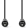 Image de Nedis Optische Audiokabel - TosLink Male - TosLink Male - 2.00 m - Rond - PVC - Zwart - Doos