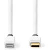 Image de Nedis Lightning Kabel - USB 2.0 - Apple Lightning 8-Pins - USB-C Male - 480 Mbps - Verguld - 2.00 m - Rond - PVC - Wit - Window Box