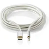 Image de Nedis USB-C Adapter - USB 2.0 - USB-C Male - 3,5 mm Male - 1.00 m - Rond - Verguld - Gevlochten / Nylon - Aluminium - Cover Window Box