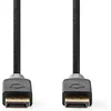 Image de Nedis DisplayPort-Kabel - DisplayPort Male - DisplayPort Male - 8K@60Hz - Verguld - 3.00 m - Rond - PVC - Antraciet - Doos