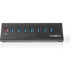 Image de Nedis USB-Hub - USB Micro-B Female - USB-A Female - 8-Poorts poort(en) - QC3.0 / USB 3.2 Gen 1 - Netvoeding / USB Gevoed - 5 Gbps - 8x USB