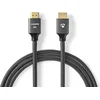 Image de Nedis Ultra High Speed   HDMI-Kabel - HDMI Connector - HDMI Connector - 8K@60Hz - 48 Gbps - 1.00 m - Rond - 6.3 mm - Gun Metal Grijs - Cover Window Box