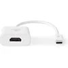 Image de Nedis USB-C Adapter - USB 3.2 Gen 1 - USB-C Male - HDMI Output - 4K@30Hz - 0.20 m - Rond - Vernikkeld - PVC - Wit - Doos