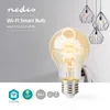 Image de Nedis SmartLife LED Filamentlamp - Wi-Fi - E27 - 350 lm - 5.5 W - Koel Wit / Warm Wit - 1800 - 6500 K - Glas - Android / IOS - A60 - 1 Stuks