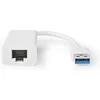 Image de Nedis USB-netwerkadapter - USB 3.2 Gen 1 - 1 Gbps - USB-A Male - RJ45 Female - 0.20 m - Rond - Vernikkeld - Koper - Wit - Doos