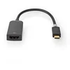 Image de Nedis USB-C Adapter - USB 3.2 Gen 1 - USB-C Male - HDMI Output - 4K@60Hz - 0.20 m - Rond - Verguld - PVC - Antraciet - Doos