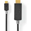 Image de Nedis USB-C Adapter - USB 3.2 Gen 1 - USB-C Male - HDMI Connector - 4K@60Hz - 2.00 m - Rond - Verguld - PVC - Antraciet - Doos