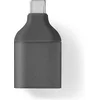 Image de Nedis USB-C Adapter - USB 3.2 Gen 1 - USB-C Male - VGA Female 15p - Full HD 1080p - Rond - Vernikkeld - Grijs / Zwart - Envelop