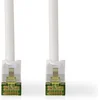 Image de Nedis CAT7 Netwerkkabel - S/FTP - RJ45 Male - RJ45 Male - 0.50 m - Snagless - Rond - LSZH - Wit - Doos