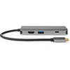 Image de Nedis USB Multi-Port Adapter - 7-in-1 - USB 3.2 Gen 1 - USB-C Male - HDMI Output / Micro SD / RJ45 Female / SD / USB-C Female / 3x USB-A Female - 5 Gbps - 0.20 m - Rond - Verguld - PVC