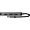 Image de Nedis USB-Hub - USB-A Male - 4x USB A Female - 4-Poorts poort(en) - USB 2.0 / USB 3.2 Gen 1 - USB Gevoed