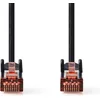 Image de Nedis CAT6 Netwerkkabel - RJ45 Male - RJ45 Male - S/FTP - 20.0 m - Rond - LSZH - Zwart - Label