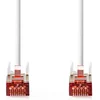 Image de Nedis CAT6 Netwerkkabel - RJ45 Male - RJ45 Male - S/FTP - 10.0 m - Rond - LSZH - Wit - Label