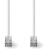 Image de Nedis Cat 8.1 Netwerkkabel - S/FTP - RJ45 Male - RJ45 Male - 3.00 m - Rond - LSZH - Wit - Label