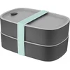 Image de LEO Tweedelige bento box - Grijs -