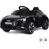 Image de Audi e-Tron GT Full Option Elektrische Kinderauto 1 tot 4 jaar   Officieel Gelicentieerd Accuvoertuig met Lederen Zitje, Schokdempers & Bluetooth   12V Kinderauto met Afstandsbediening, Werkende Deuren & Soft-Start   Zwart