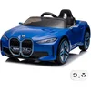Image de BMW i4 Full Option Elektrische Kinderauto 1 tot 6 jaar   Officieel Gelicentieerd Accuvoertuig met Lederen Zitje, Schokdempers & Bluetooth   12V Kinderauto met Afstandsbediening, Werkende Deuren & Soft-Start   Blauw