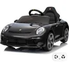 Image de RUF GT Elektrische Kinderauto 12V 1 tot 5 jaar   Officieel Gelicentieerde RUF Porsche Replica met Afstandsbediening   Luxe Sportwagen met Lederen Zitje, EVA-Wielen & Bluetooth   Zwart