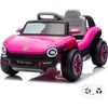 Image de Volkswagen E-Buggy 12V Elektrische Kinderauto 1 tot 5 jaar   Officieel Gelicentieerd Accuvoertuig met Afstandsbediening   Retro Strandauto met Bluetooth, Kofferbak & Schokdempers   Roze