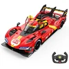Image de Ferrari 499P LMDh 1:14 R/C Racer vanaf 6 jaar   Officieel Gelicentieerde Bestuurbare Auto met Openslaande Deuren & LED-verlichting   Auto op Afstandsbediening met TPE-Wielen & 2 Snelheden   Rood