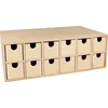 Image de Houten Adventskalender 33,5x11,5x20,5 cm - Artemio