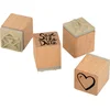 Image de Stempels trouw - 2x2 cm - hout - Artemio