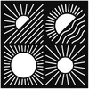 Image de Zon sjablon 30x30 cm - Artemio