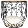 Image de Duvo+ Kattenmand Caviar metalen mand met tafelblad Zwart 33x33x39cm