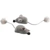 Image de Duvoplus - Speelgoed Voor Dieren - Kat - Cushy Muizen Met Grappige Staart 2pc - 16,5x5x4cm Grijs - 2st