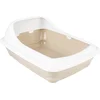 Image de Duvoplus - Kattenbak - Kat - Kattentoilet Birba Met Rand S - 38x31x13cm Mocaccino - 1st