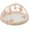 Image de Nattou Mila, Lana en Zoe - Speeltapijt Speelkleed Speelmat met Bogen - 90x90 cm - Zand Beige