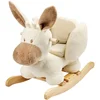 Image de Nattou TEDDY Hobbelpaard Ezel - Schommelpaard in Teddystof - Baby Speelgoed - Ecru