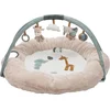 Image de Nattou Axel en Luna Speelkleed - Speeltapijt - Speelmat Rond met Bogen - 90 cm - Beige