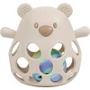 Image de Nattou SILICONE Rammelaar met bal - Beer - 13,5 cm - Klei