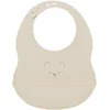 Image de Nattou SILICONE Slabbetje met Opvangbakje - 21 cm - Klei