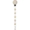 Image de Nattou SILICONE Fopspeenketting - 21 cm - Klei/Wit