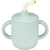 Image de Nattou Beker met Rietje Silicone - Groen