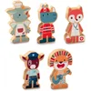 Image de Lilliputiens Houten Personages Superberoepen - 5 stuks