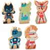 Image de Lilliputiens Houten Personages - Superhelden