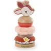 Image de Lilliputiens - Stapelpiramide Stella Het Hertje - Hout En Polyester - 8 x 8 x 18,8 Cm - Om De Fijne Motoriek Te Ontwikkelen En De Zintuigen Te Stimuleren - Geschikt Vanaf 1 Jaar