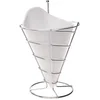 Image de Cosy & Trendy Frietzak Met Houder En Mayo Potje - Ø 12 cm x 23 cm