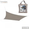 Image de Schaduwdoek taupe 4x3 m van polyester 160 g/m²